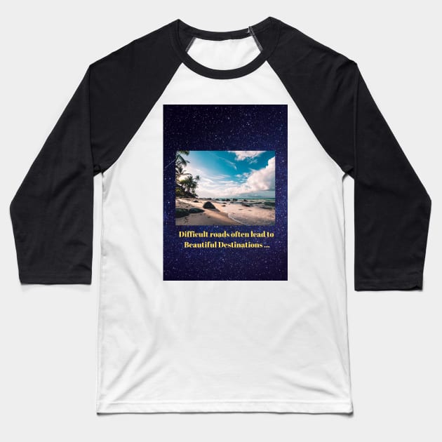 Destination Baseball T-Shirt by Gnanadev